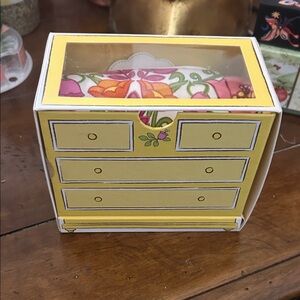 Vera Bradley Yellow and Pink Floral Body Suit in box.